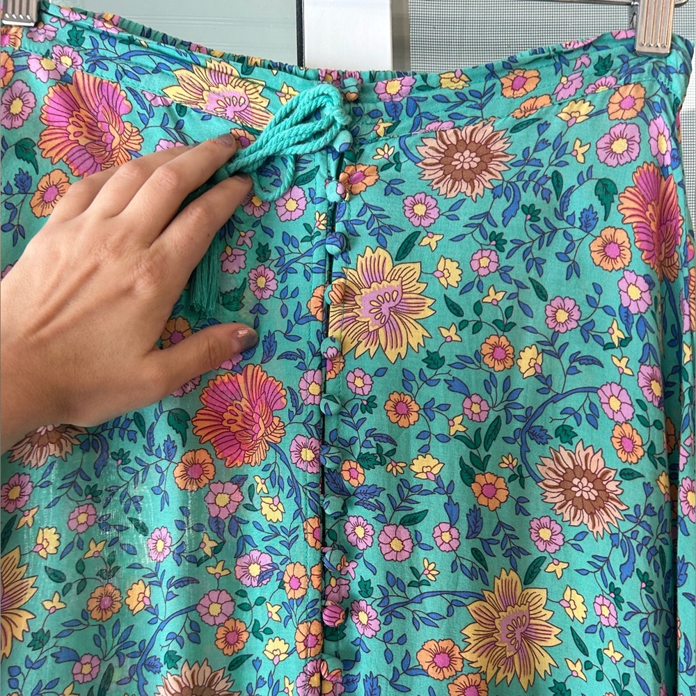 Spell Original folktown turquoise skirt - Picture 5 of 16